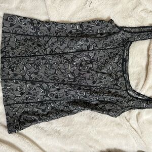 White House Black Market Brocade Corset Top Size Small
